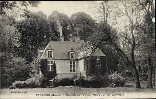 Ak Vauxbuin Aisne, Kapelle des Pavillons Heinrich IV