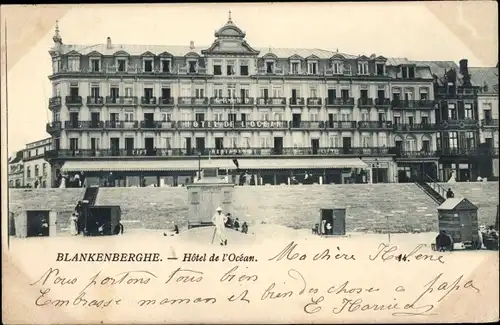 Ak Blankenberghe Blankenberge Westflandern, Hotel de l'Ocean