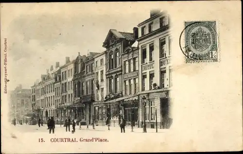 Ak Kortrijk Courtrai Westflandern, Grand'Place