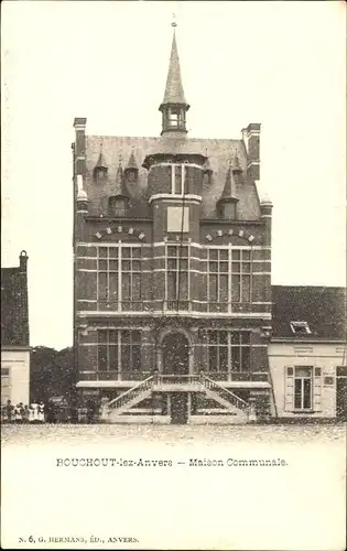 Ak Bouchout lez Anvers Flandern Antwerpen, Gemeindehaus