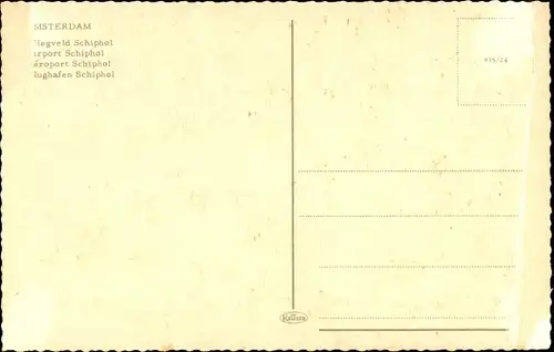 Ak Haarlemmermeer, Amsterdam, Flughafen Schiphol, Passagierflugzeug KLM Royal Dutch Airlines