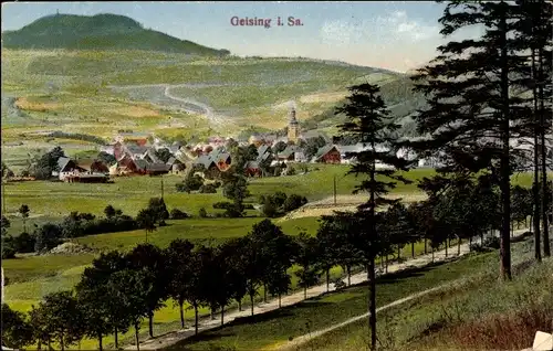 Ak Geising Altenberg Erzgebirge, Panorama