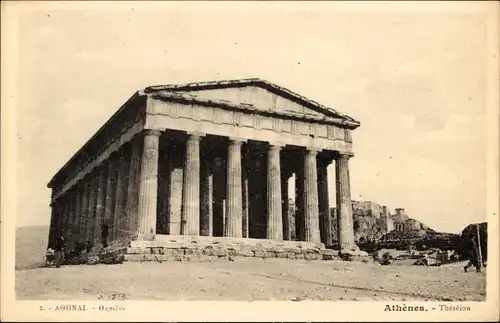 Ak Athen Griechenland, Vue sur le Théséion