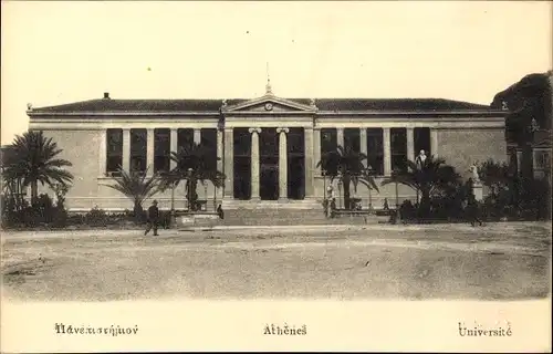 Ak Athen Griechenland, Ansicht der Universität