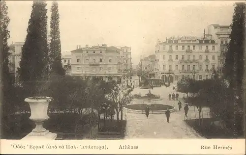 Ak Athen, Griechenland, Hermesstraße