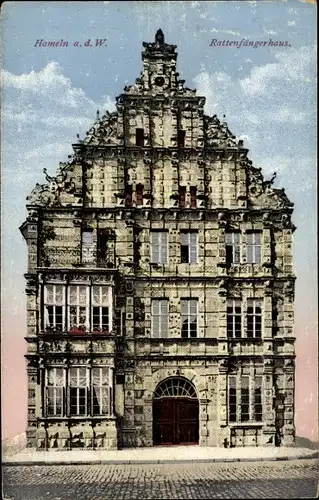 Ak Hameln an der Weser Niedersachsen, Rattenfängerhaus