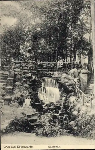 Ak Eberswalde in Brandenburg, Wasserfall