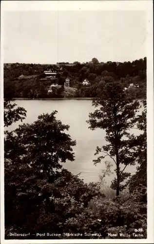 Ak Bollersdorf Oberbarnim Märkische Schweiz, Blick zum Hotel Weiße Taube