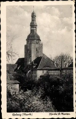 Ak Bad Belzig in der Mark, St. Marien Kirche