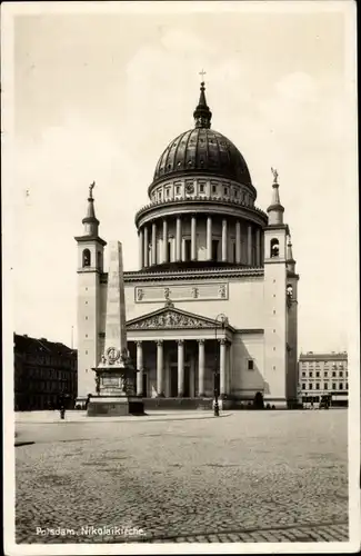 Ak Potsdam, Nicolaikirche, Denkmal