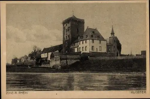 Ak Zons Dormagen am Niederrhein, Kloster