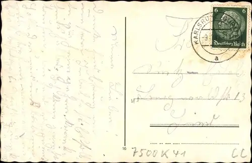 Ak Durlach Karlsruhe in Baden, Turmberg, Panorama