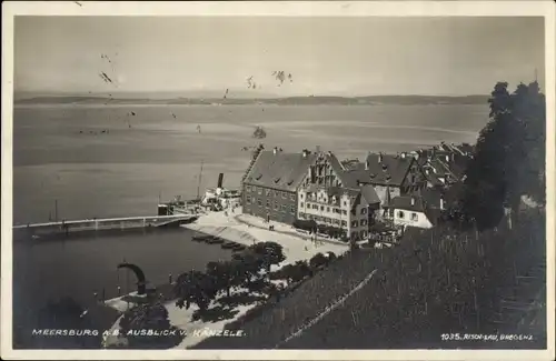 Ak Meersburg am Bodensee, Blick von Känzele