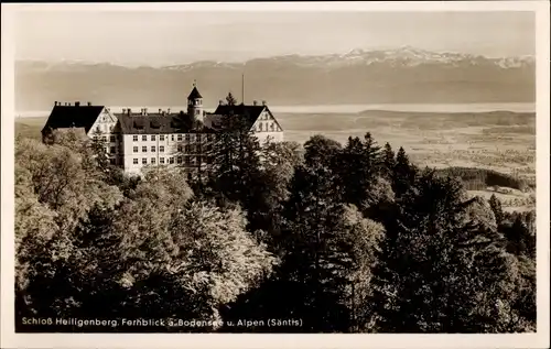 Ak Heiligenberg in Baden, Schloss, Panorama, Alpen, Säntis