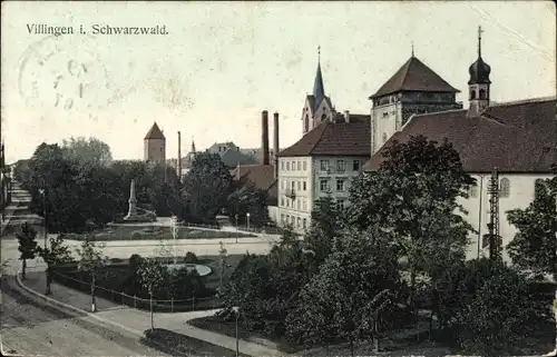 Ak Villingen im Schwarzwald, Teilansicht
