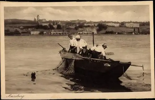 Ak Meersburg am Bodensee, Fischerboot