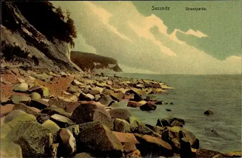Ak Sassnitz auf Rügen, Strand
