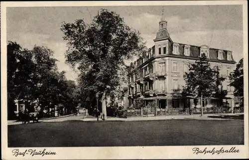 Ak Bad Nauheim in Hessen, Bahnhofsallee