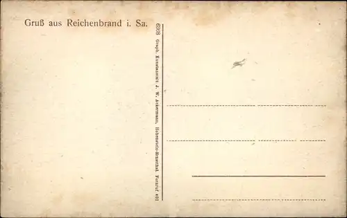 Ak Reichenbrand Chemnitz in Sachsen, Materialwarenhandlung, Kirche, Gasthof