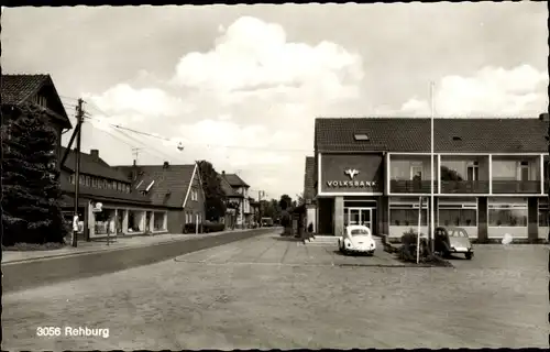 Ak Rehburg Loccum in Niedersachsen, Straßenpartie, Volksbank