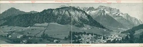 Klapp Ak Marktschellenberg Markt Schellenberg in Oberbayern, Panorama, Marktplatz