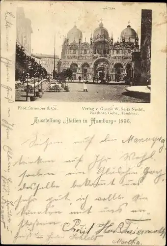 Ak Hamburg Mitte Altstadt, Ausstellung Italien in Hamburg 1895