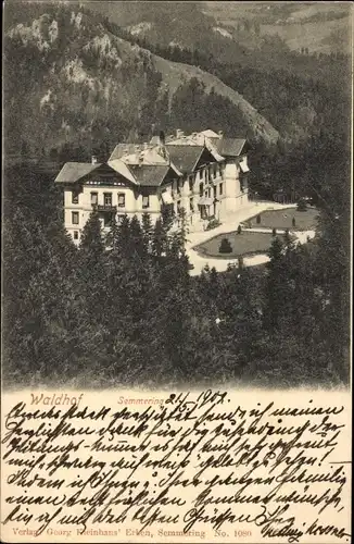 Ak Semmering in Niederösterreich, Waldhof