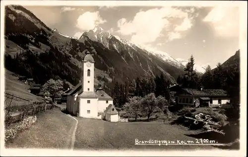 Ak Brandberg im Zillertal in Tirol, Kirche