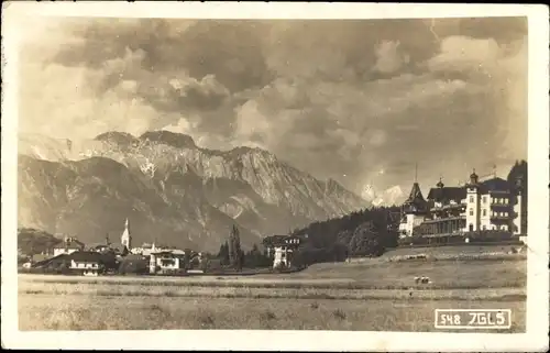 Ak Igls Innsbruck in Tirol, Gesamtansicht