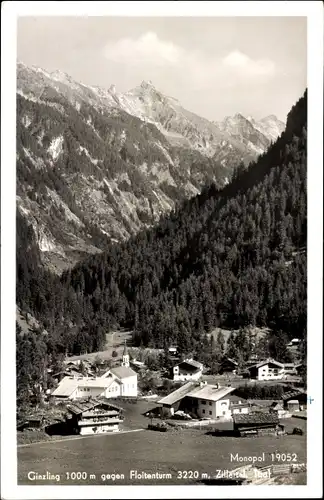 Ak Ginzling in Tirol, Zillertal, gegen Floitenturm
