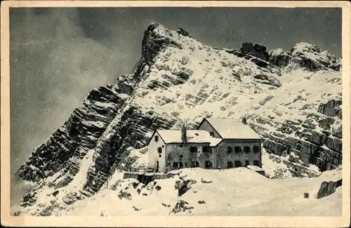 Ak Salzburg Österreich, Riemannhaus an der Ramseiderscharte im Steinernen Meer, AV Ingolstadt