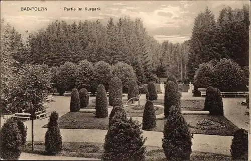 Ak Polczyn Zdrój Bad Polzin Pommern, Kurpark