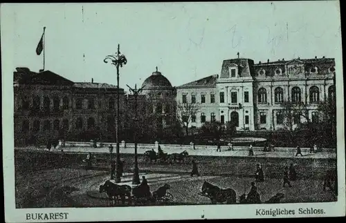 Ak București Bukarest Rumänien, Königliches Schloss