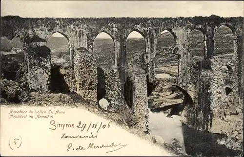 Ak Smyrna Izmir Türkei, Aquädukt im Annathal