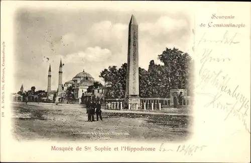 Ak Konstantinopel Istanbul Türkei, Mosquee de Ste Sophie, Hippodrome