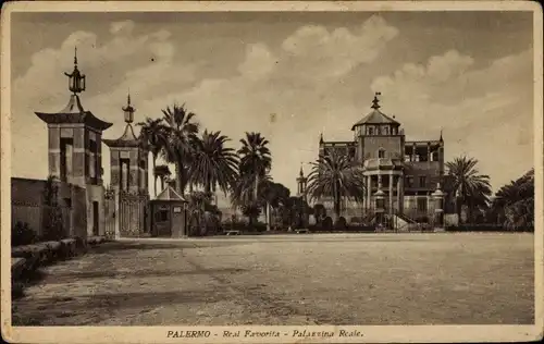 Ak Palermo Sizilien Sicilia Italien, Palazzina Reale