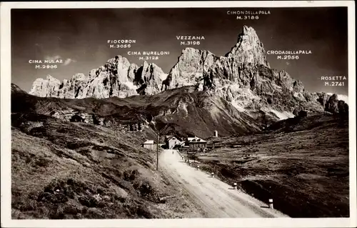 Ak Predazzo Trentino, Passo di Rolle, Cimon della Pala, Dolomiti