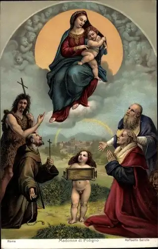 Künstler Ak Sanzio, Raffaello, Madonna di Foligno