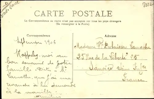 Ak Vietnam, Fuhrwerk, Rinder, Wald