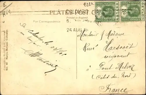 Ak Asien, Obstmarkt, Bananen, Einheimische