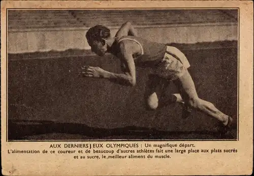 Ak Olympia, Läufer beim Start, Leichtathletik