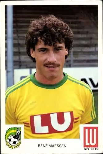 Autogrammkarte Fußballspieler Rene Maessen, Fortuna Sittard