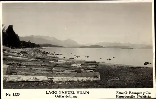 Ak Argentinien, Nahuel Huapi See, Uferpartie