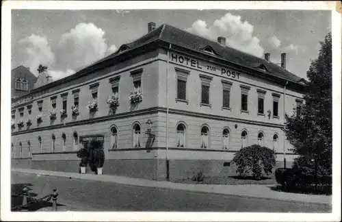 Ak Wurzen in Sachsen, Hotel zur Post, Bahnhofstraße 23