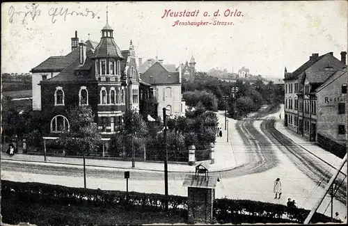 Ak Neustadt an der Orla, Arnshaugker Straße