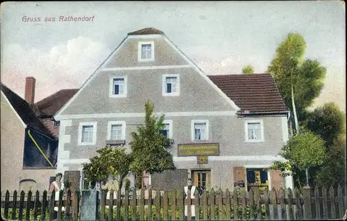 Ak Rathendorf Narsdorf Geithain in Sachsen, Blick auf eine Handlung