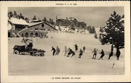 Ak Aix les Bains Savoie, Le Mont Revard en Hiver