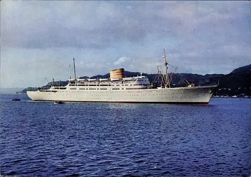 Ak Dampfer Oslofjord, norwegische Amerika Linie, Norske Amerikalinje