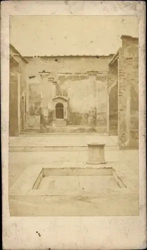 CdV Pompei Campania, Haus des tragischen Dichters, 1869