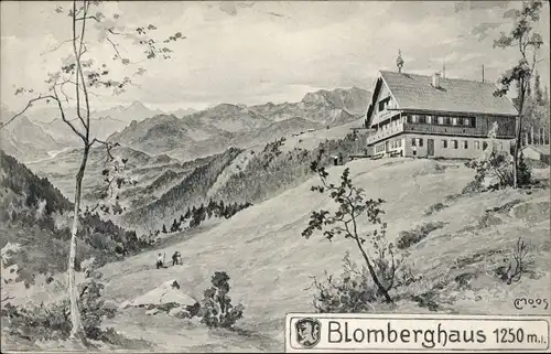 Künstler Ak Moos, Bad Tölz in Oberbayern, Blomberghaus